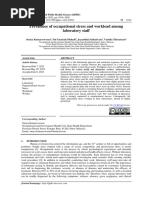 Prevalence of Occupational Stress and Workload Among Laboratory Staff