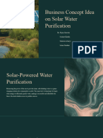 Solar Powered Water Purification