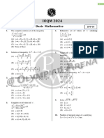 Basic Mathematics - DPP 04 - IOQM 2024