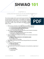 Chapter 14 Q&A Using Motor Vehicles in An Environmentally Sensitive Manner