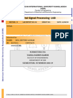 (18-37524-1 - D) DSP Lab Report 1