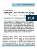 Review On Effect of Flux Composition On Its Behavior and Bead Geometry in Submerged Arc Welding (SAW)