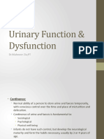 Urinary Function & Dysfunction 1