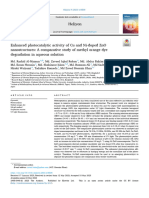 2023-Enhanced Photocatalytic Activity of Cu and Ni-Doped ZnO