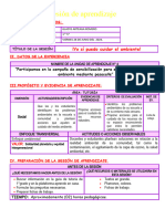 Sesión Tutoria Yo Sí Puedo Cuidar Mi Ambiente