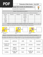 Evaluations Ps Juin 2021