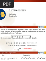 1.2 Exponentes y Radicales - Avac