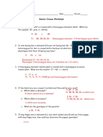 Genetic - Crosses - Worksheet KEY