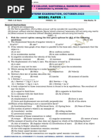 First Year Midterm Model Papers-2023-24