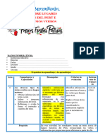 4° Sesión Día 5 Com Leemos Sobre Lugares Turísticos Del Perú e Identificamos Verbos