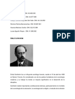 Émile Durkheim Resúmen