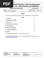 PO OG SMS 017 - Procedimento de Gerenciamento de Residuo Onshore