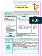 1º U4 S2 Sesion D2 Religion San Pedro y San Pablo