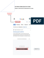 Memoria de Pasos de Desbloque de Zona