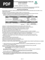 Requisitos de Inscripción: Hoja 1/11