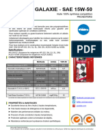 Galaxie - Sae 15W-50: Huile 100% Synthèse Compétition Pao/Esters
