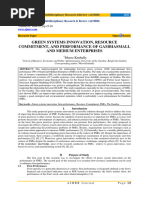 Green Systems Innovation, Resource Commitment, and Performance of Gambiasmall and Medium Enterprises