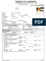 Lucknow LLM Admission Form