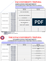 Revised Comprehensive Timetable