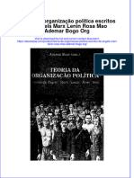 Teoria Da Organização Política Escritos de Engels Marx Lenin Rosa Mao Ademar Bogo Org Full Chapter Download PDF