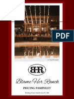 Blame Her Ranch - Wedding Pricing Pamphlet