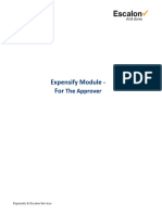 Expensify Module - For Approver