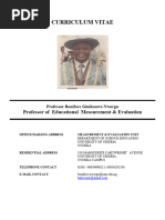 Prof Nworgu CV