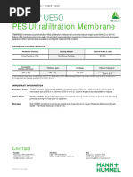 UE50 Flat Sheet Membrane