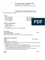 Session 7 - 8 - Curriculum Vitae Template