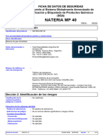 Total Nateria MJ 40 Hoja de Seguridad