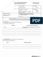 J A McNamara Financial Disclosure Report For 2010