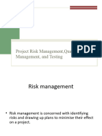 Week 11-Risk and Quality Management