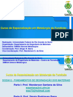 SIMISA UFRN DEGRADAÇÃO - Considerações Iniciais Sobre Degradação Dos Materiais