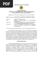 República de Colombia: Bogotá D.C., Veintiuno (21) de Septiembre de Dos Mil Veintiuno (2021)