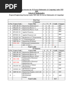 Mathematics and Computing Program Strcuture