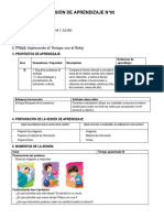 Sesión de Aprendizaje N Matematica