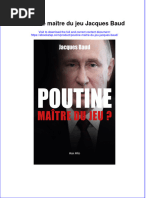 Poutine Maître Du Jeu Jacques Baud Full Chapter Download PDF