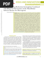 Coronal-Splitting Reduction Genioplasty Combined With Bilateral Osteotomies of The Mandibular Inferior Border For Macrogenia