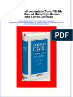 Código Civil Comentado Tomo VII 4th Edition Manuel Muro Rojo Manuel Alberto Torres Carrasco Full Chapter Download PDF