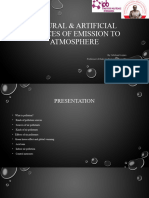 Natural & Artificial Sources of Emission To Atmosphere