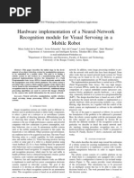 Hardware Implementation of A Neural-Network Recognition Module For Visual Servoing in A Mobile Robot