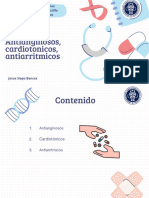 Antianginosos, Cardiotonicos, Antiarritmicos