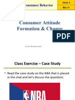 Class 7 - Consumer Attitude (Notes)