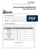 EXAMEN DIAGNÓSTICO DE ZONA 5o