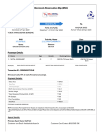 Electronic Reservation Slip (ERS) : Boarding From To