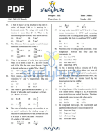 Set 8 - XII - JEE (CC Batch) - 150 MCQ