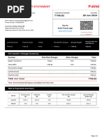 Postpaid Monthly Statement: Pay Via Airtel Thanks App