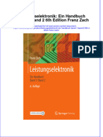 Leistungselektronik: Ein Handbuch Band 1 / Band 2 6th Edition Franz Zach Full Chapter Download PDF