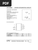 UTC 31002A Linear Integrated Circuit: Telephone Tone Ringer