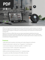 D3 Time and Attendance With Facial Recognition Datasheet